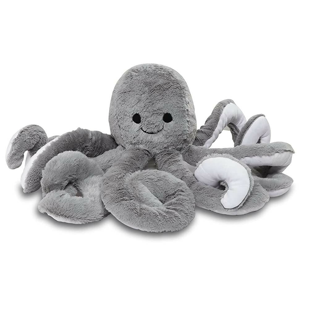 Webby Giant Realistic Stuffed Octopus Animals Soft Plush Toy-Grey | Grocsy