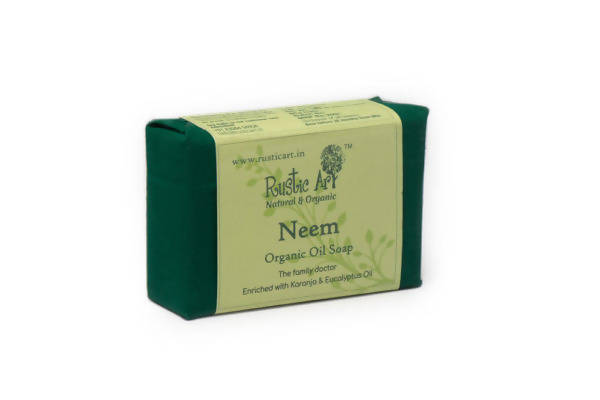 Rustic Art Neem Organic Oil Soap | Grocsy