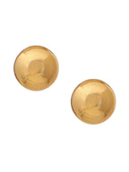 Ruby Raang Golden Round Studs | Grocsy