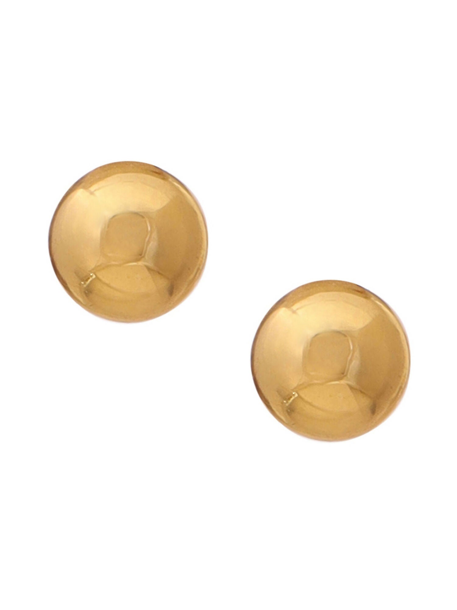 Ruby Raang Golden Round Studs | Grocsy