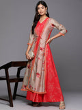 Ahalyaa Women's Traditional wear Ethnic Dress - Red | Grocsy