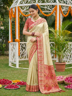 Shree Shyam Fashion Red Soft Silk Saree | Grocsy