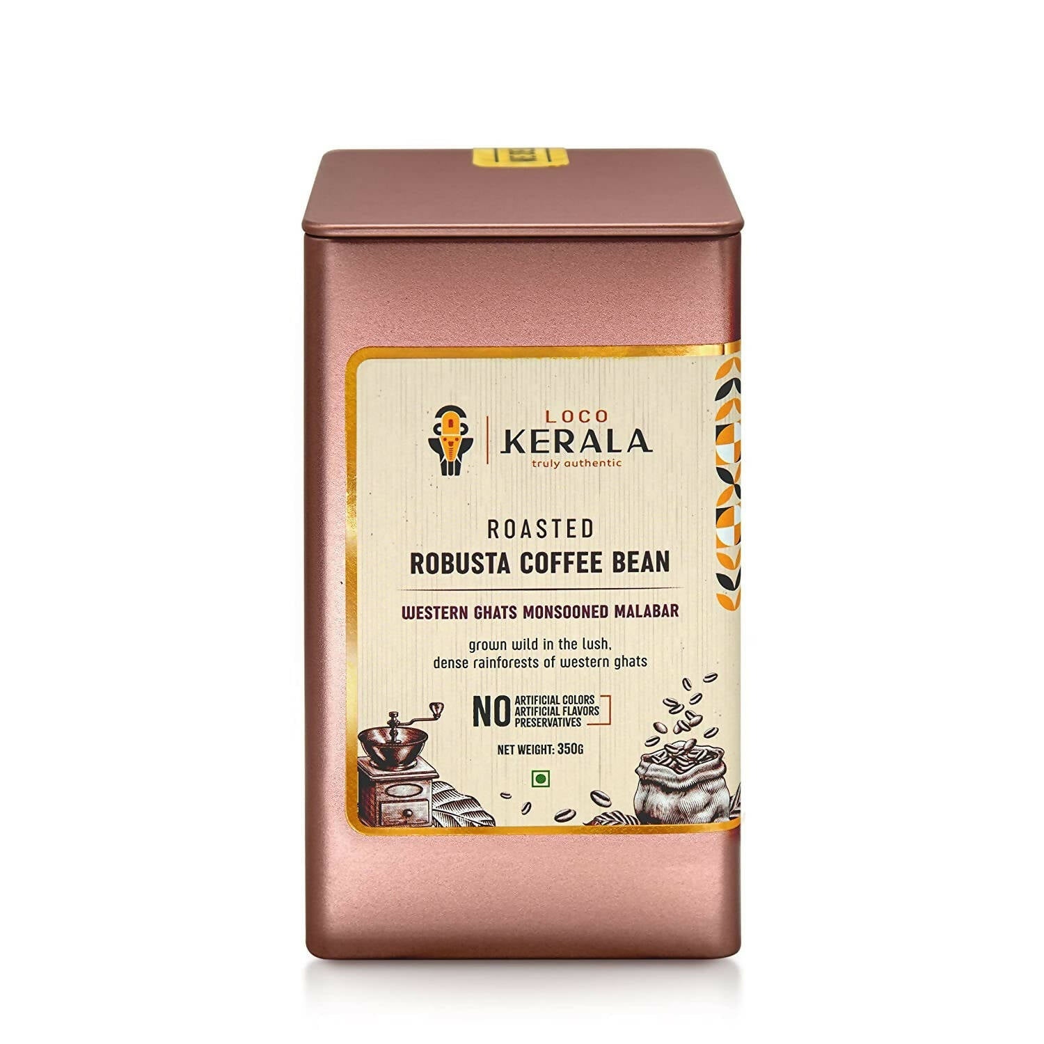 LocoKerala Western Ghats Monsooned Malabar Roasted Robusta Coffee Bean | Grocsy