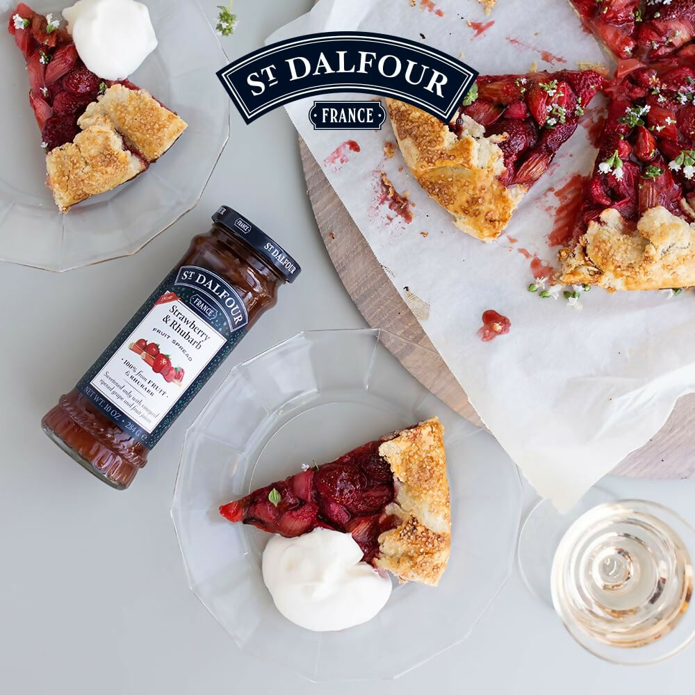ST. DALFOUR Strawberry & Rhubarb Fruit Spread | Grocsy