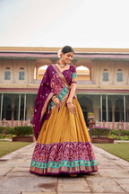 Designer Lehenga Choli for Women Indian Wedding Lehenga Choli by Infinity Export - Mustard | Grocsy