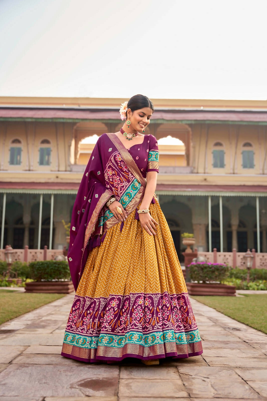 Designer Lehenga Choli for Women Indian Wedding Lehenga Choli by Infinity Export - Mustard | Grocsy