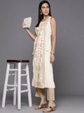 Ahalyaa Women's Traditional wear Kurta - Off-White | Grocsy