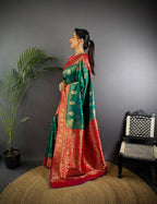 Joban Fashion Pink Butti Banarasi Silk Sarees | Grocsy