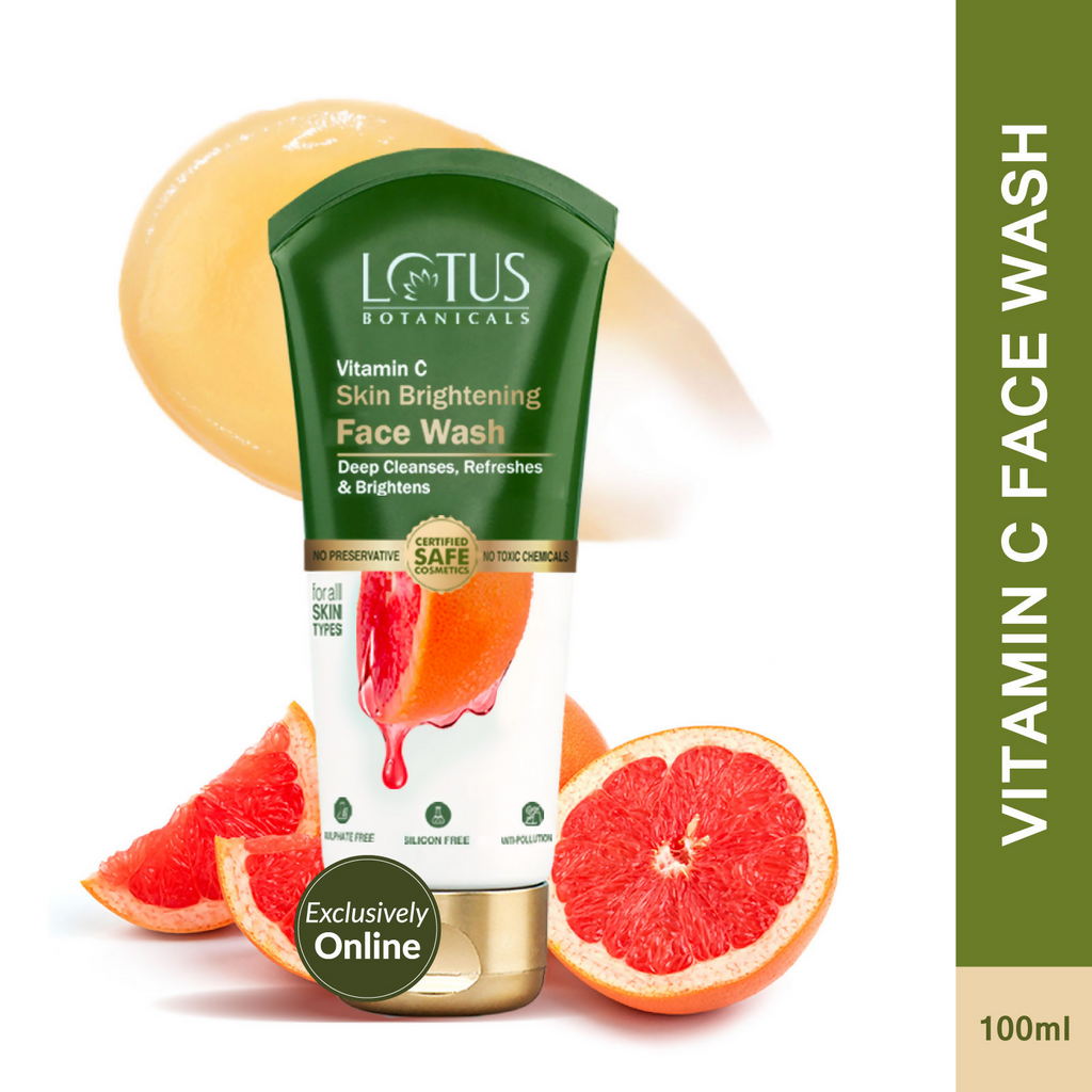 Lotus Botanicals Vitamin C Skin Brightening Face Wash | Grocsy