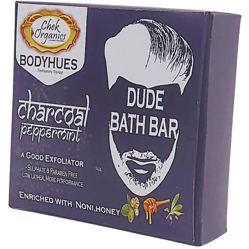 Chek Organics Charcoal Peppermint Dude Bath Bar | Grocsy