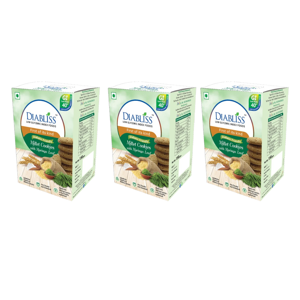 Diabliss Diabetic Friendly Millet Cookies With Moringa Leaf | Grocsy