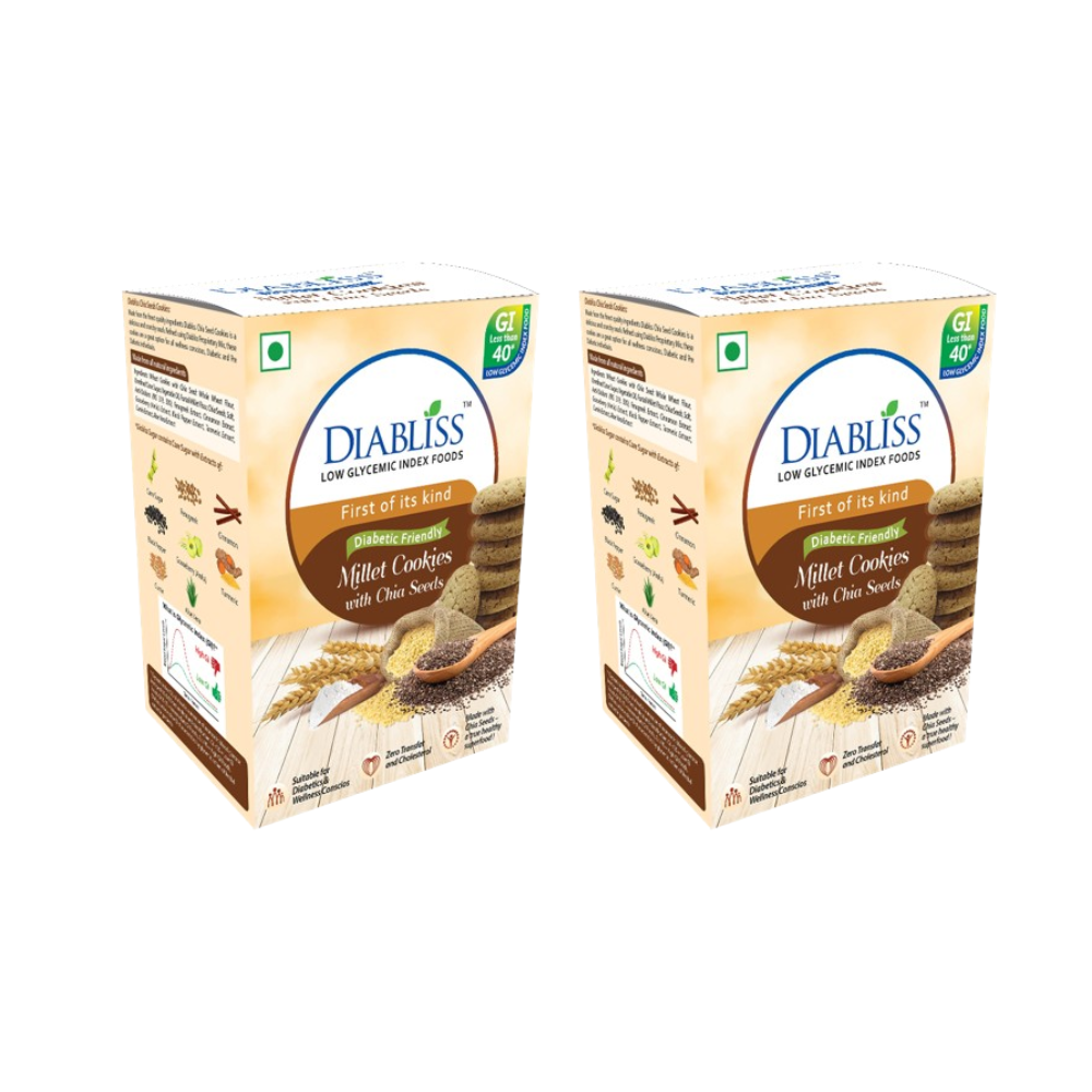 Diabliss Diabetic Friendly Millet Cookies with Chia Seeds | Grocsy