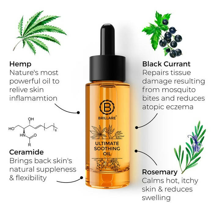 Brillare Ultimate Soothing Oil For Dry And Sensitive Skin | Grocsy