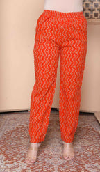 Miravan Womens Orange Floral Print Straight Kurta With Palazzo | Grocsy