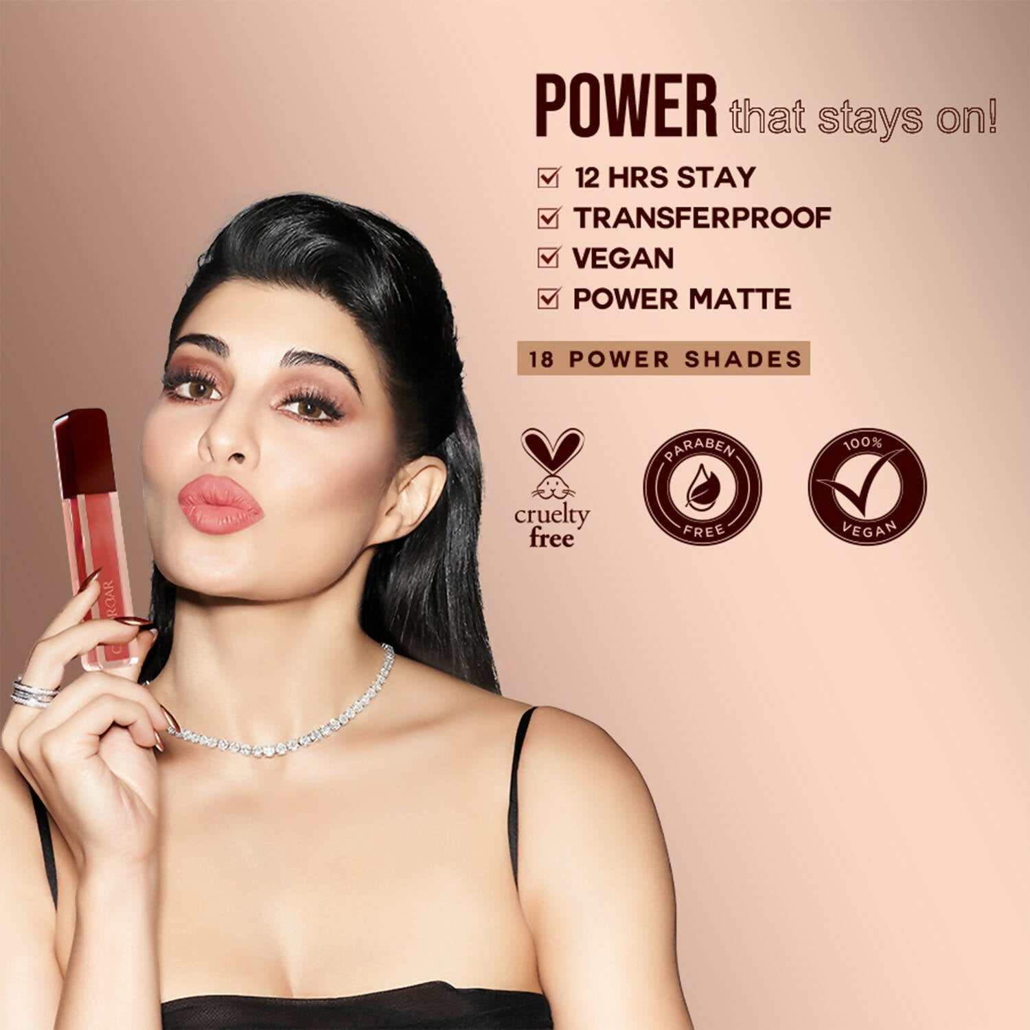 Colorbar Powerkiss Vegan Matte Lipcolor- Sizzle | Grocsy
