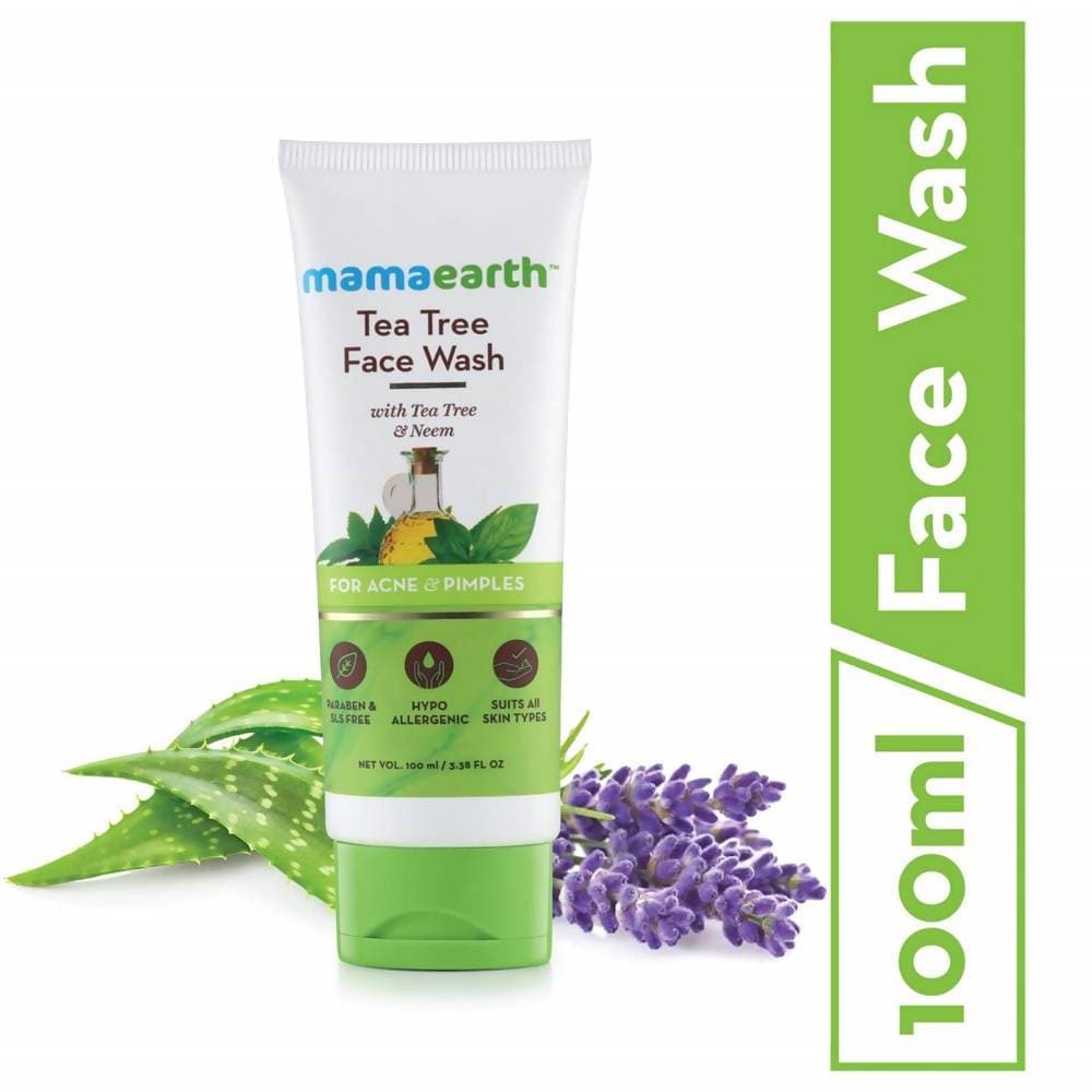 Mamaearth Tea Tree Face Wash for Acne & Pimples | Grocsy