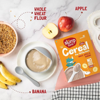 Slurrp Farm No Added Sugar Instant Wheat Apple & Banana Cereal | Grocsy