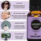 Earth N Pure Lavender & Peppermint Essential Oils | Grocsy