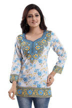 Snehal Creations Best Stylish Faux Crepe Printed Short Kurti Tunic | Grocsy