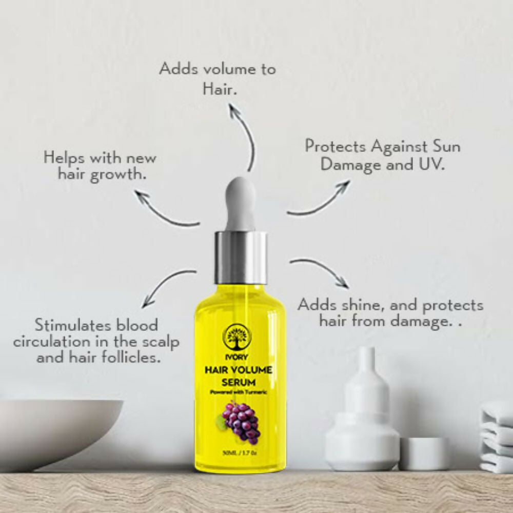 Ivory Natural Hair Volume Serum For Hair Thinning And Healthier Growth | Grocsy