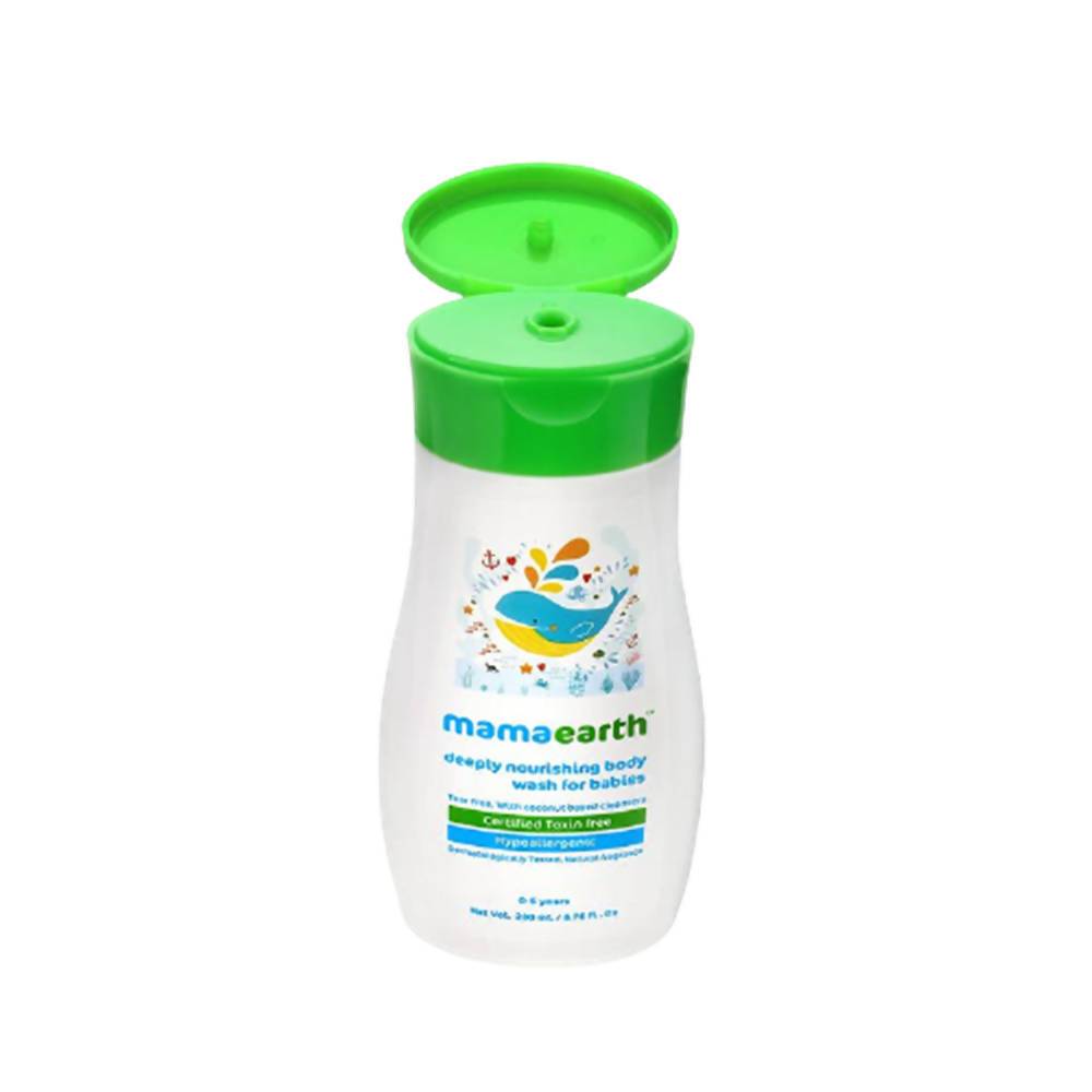 Mamaearth Deeply Nourishing Baby Body Wash For Natural Cleansers & Tear-Free Formula | Grocsy