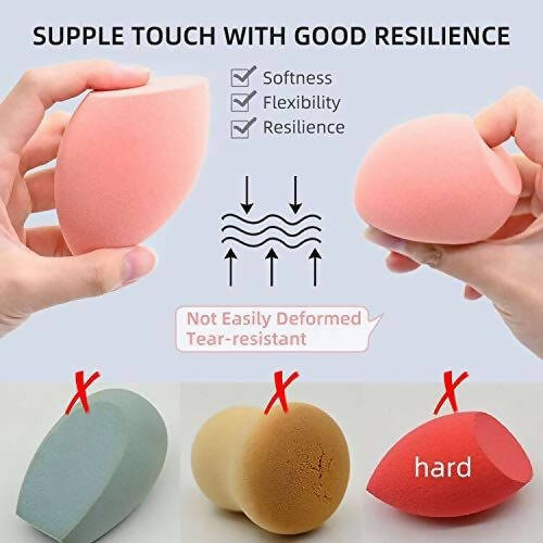 Favon Pack of 7 Professional Makeup Sponges | Grocsy