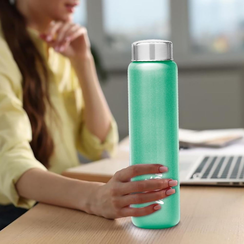 Milton Aqua 1000 Stainless Steel Water Bottle - Light Green | Grocsy