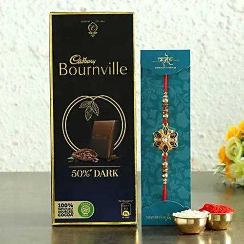 Meenakari Rakhi and Bournville | Grocsy