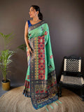 Joban Fashion Royal Blue Small Butti Banarasi Silk Sarees | Grocsy