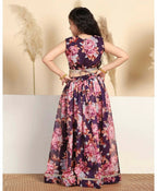 Joban Fashion Girl's Wine Color Lehenga Choli | Grocsy