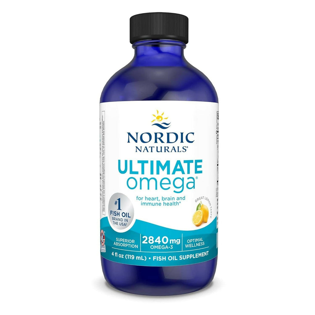 Nordic Naturals Ultimate Omega 3 Fish Oil Liquid - Lemon Flavor | Grocsy