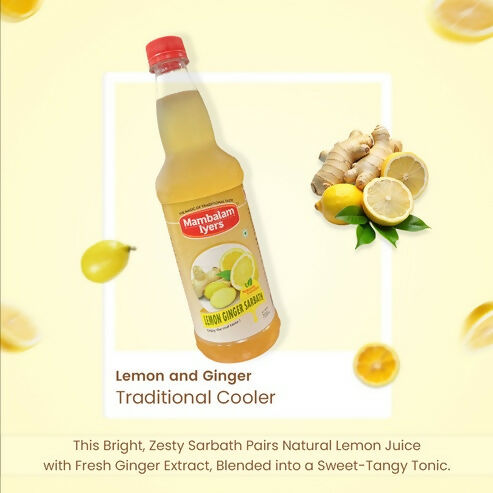 Mambalam Iyers Lemon Ginger Sarbath | Grocsy