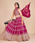 Lehenga Mart Designer Wedding Lehenga Choli For Women - Purple | Grocsy
