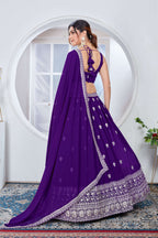 Lehenga Mart Designer Wedding Lehenga Choli For Women - Blue | Grocsy