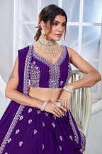 Lehenga Mart Designer Wedding Lehenga Choli For Women - Blue | Grocsy