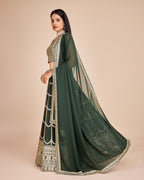 Lehenga Mart Designer Wedding Lehenga Choli For Women - Green | Grocsy