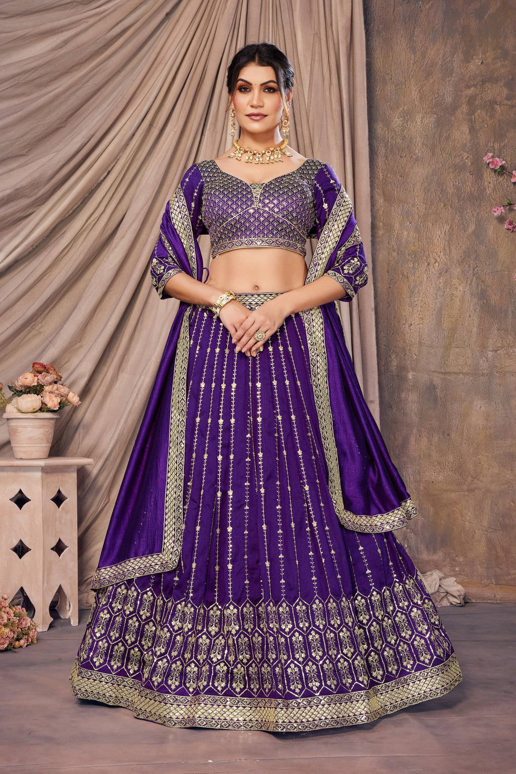 Lehenga Mart Designer Wedding Lehenga Choli For Women - Blue | Grocsy
