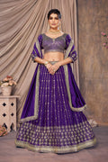 Lehenga Mart Designer Wedding Lehenga Choli For Women - Blue | Grocsy
