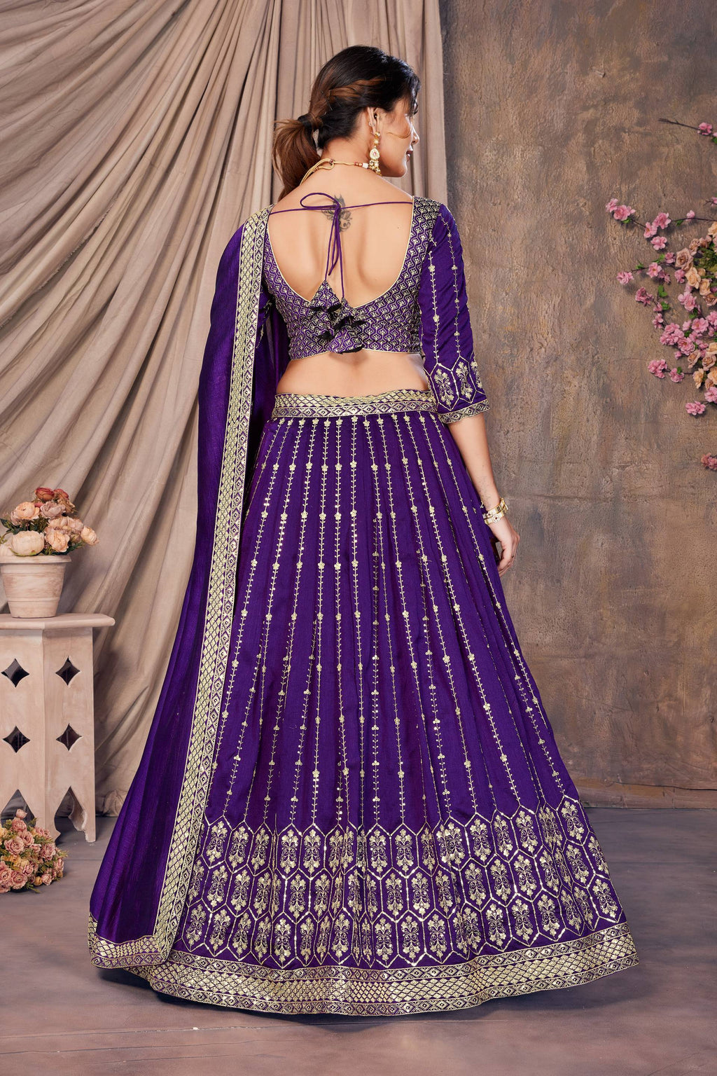 Lehenga Mart Designer Wedding Lehenga Choli For Women - Blue | Grocsy