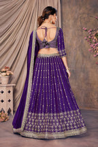 Lehenga Mart Designer Wedding Lehenga Choli For Women - Blue | Grocsy