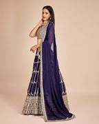Lehenga Mart Designer Wedding Lehenga Choli For Women - Navy Blue | Grocsy