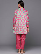 Ahalyaa Women's Traditional Wear Co-ods - Pink | Grocsy