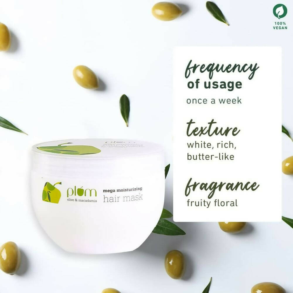 Plum Olive & Macadamia Mega Moisturizing Hair Mask | Grocsy