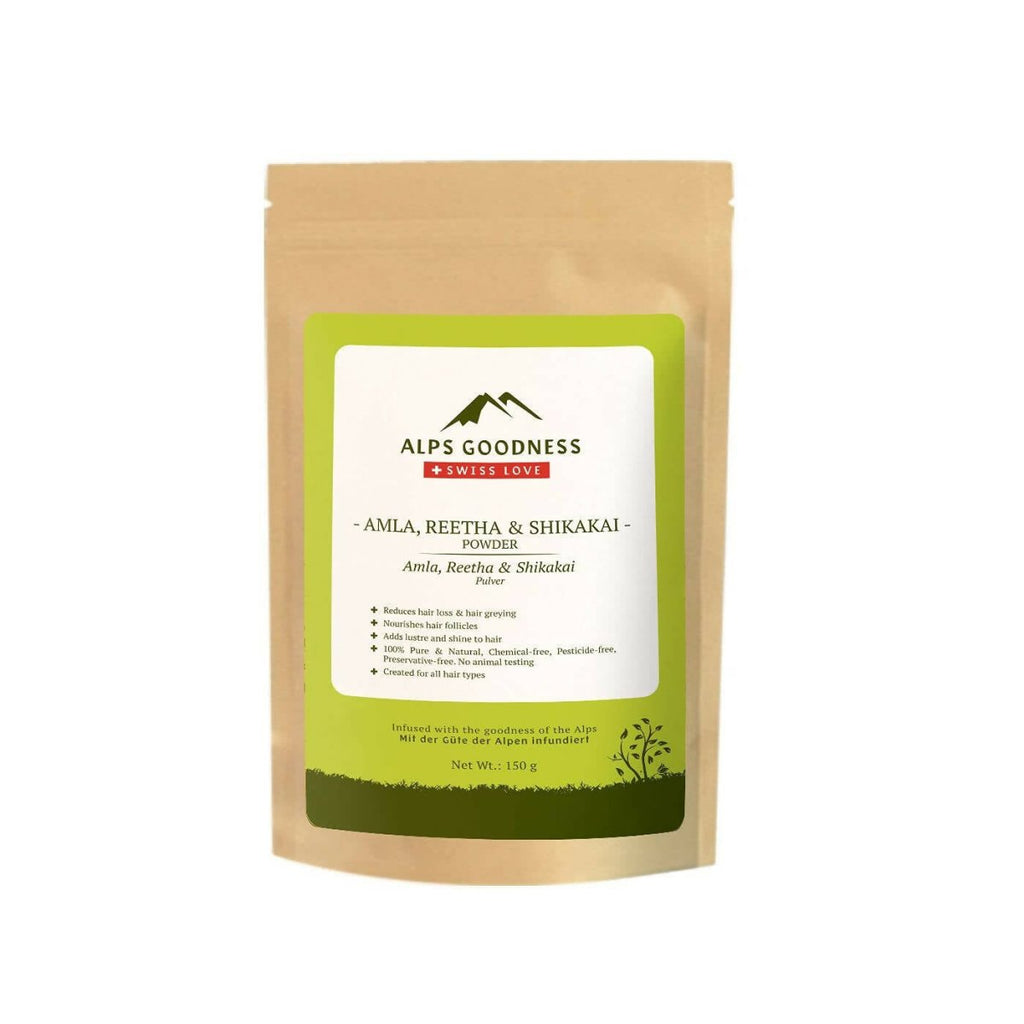 Alps Goodness Amla Reetha & Shikakai Powder | Grocsy