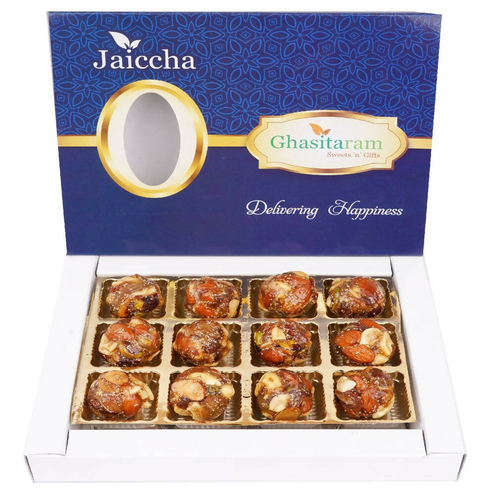 Ghasitaram Dry Fruit Laddoos with No Added Sugar | Grocsy