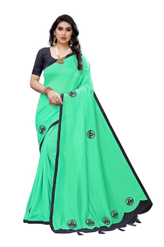 Vamika Designer Green Dola Silk Saree | Grocsy