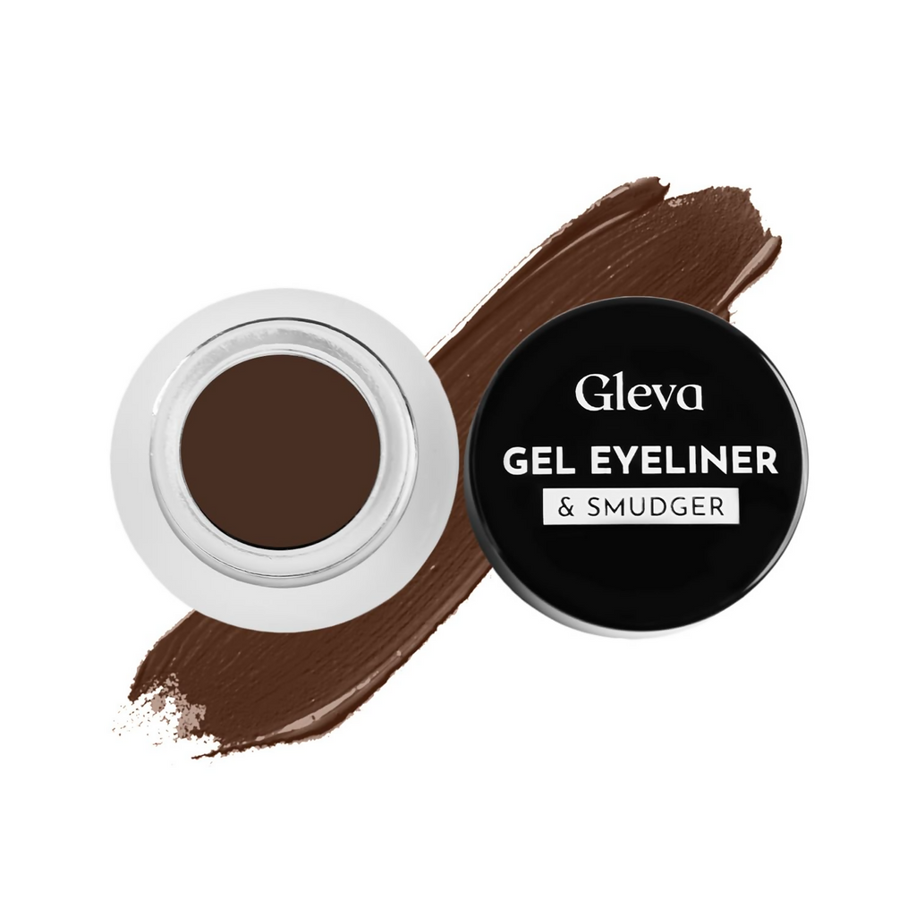 Gleva Compact Black Gel Eyeliner - Brown | Grocsy