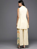 Ahalyaa Women's Traditional Wear Co-ods - Off-white | Grocsy