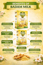 VedaRasa Badam Milk Powder Instant Almond Drink Mix | Grocsy