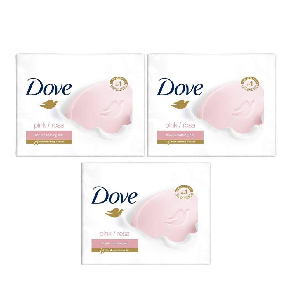 Dove Pink Rosa Beauty Bathing Bar | Grocsy